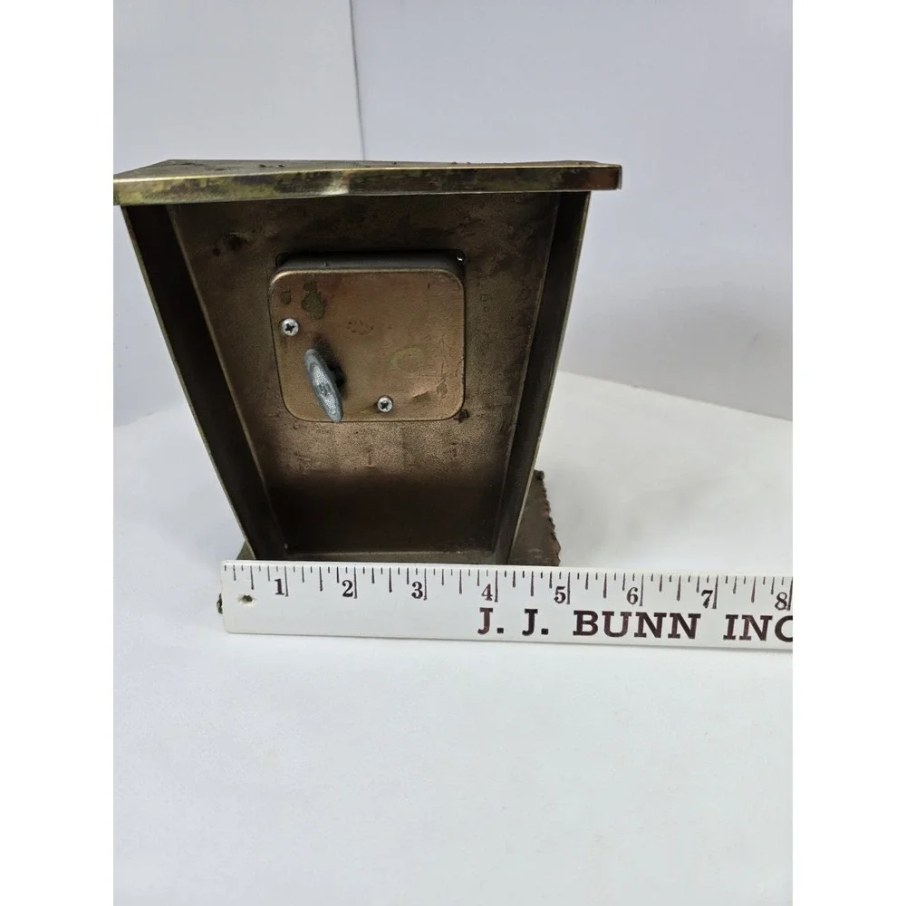 VTG Copper The Sting Metal Music Box Piano Player Figurine Hong Kong Tested Good